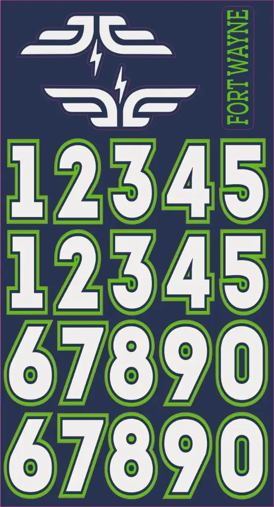 FORCE STOCK HELMET NUMBER SHEET