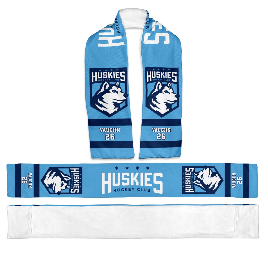Huskies Sublimated Scarf with Pockets