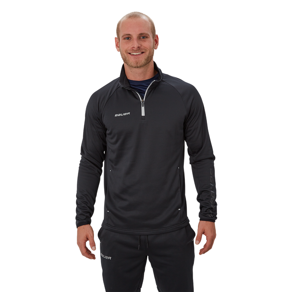 Bauer Vapor Fleece 1/4 Zip Top SR Black