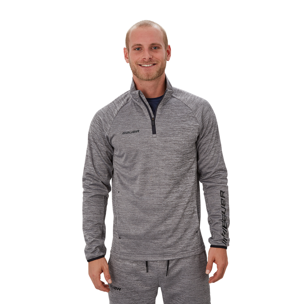 Bauer Vapor Fleece 1/4 Zip Top SR Grey