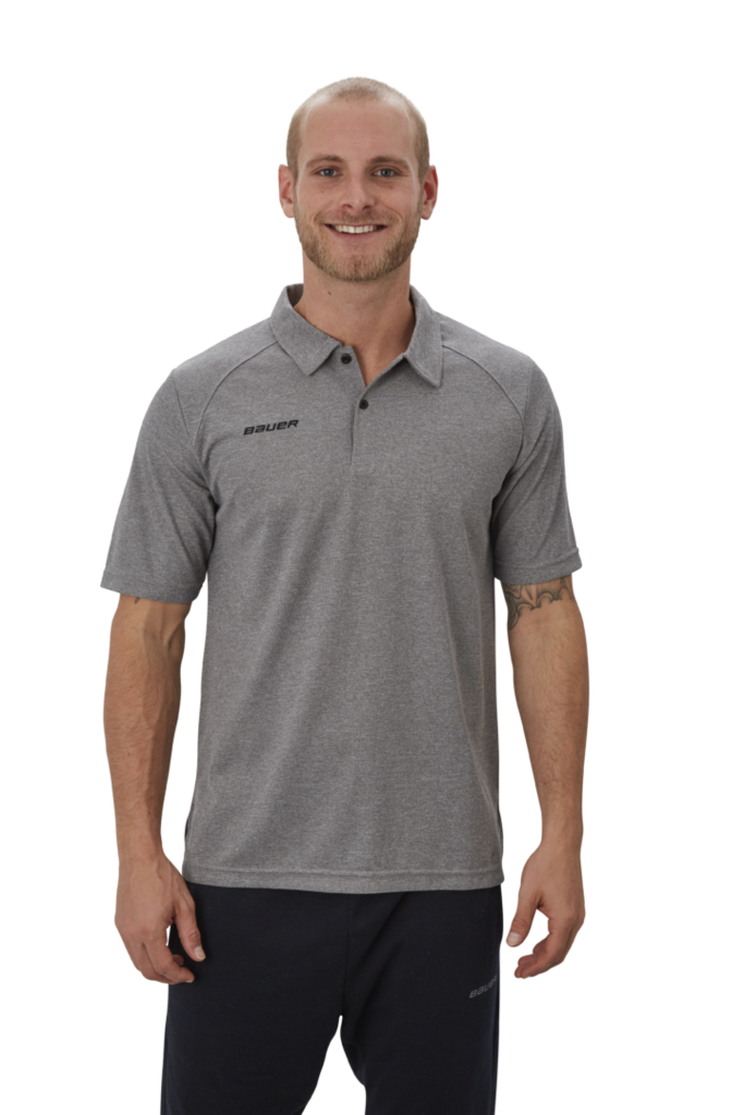 Bauer Vapor Team Pique Polo Sr - Gry