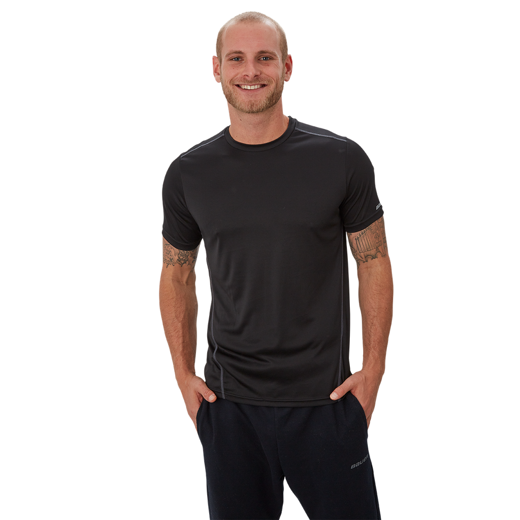 Bauer Vapor Team Tech Tee Yth - Blk