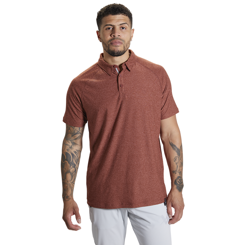 S22 Bauer Flc Perf Polo - Rust