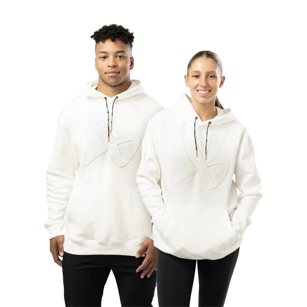 S23 Bauer Embossed Fleece Hoodie Sr Wht