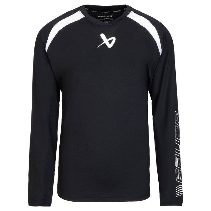 S22 Bauer Perf LS Baselayer Top Yth Blk