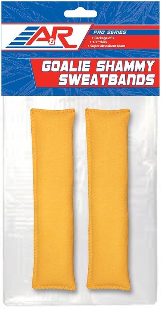 A&R GOALIE SWEAT BANDS Yellow - Pair