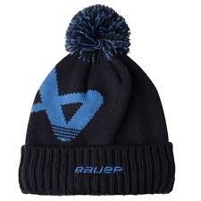 Bauer S24 Intarsia Knit Pom Sr-Nav/Blu