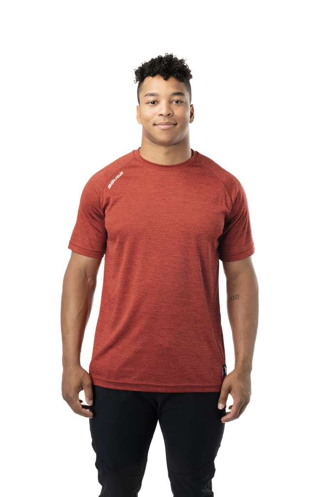 Bauer S24 Team SS Tech Tee Sr-Red
