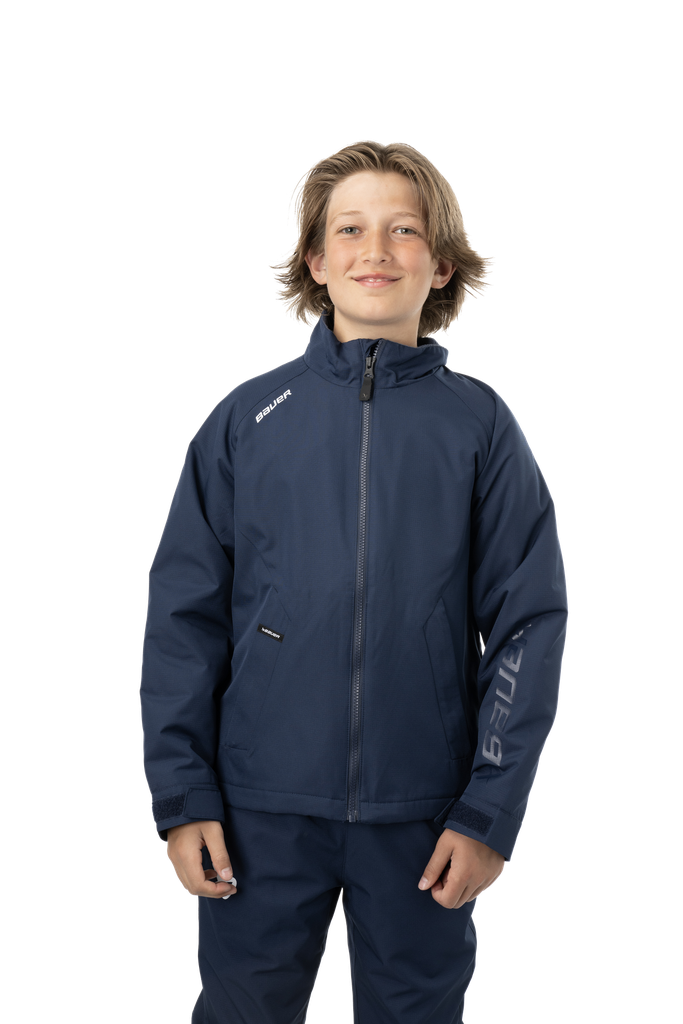 [1063269] Bauer S24 Team Midweight Jacket Yth-Nav (YTH-2XS (wjs))