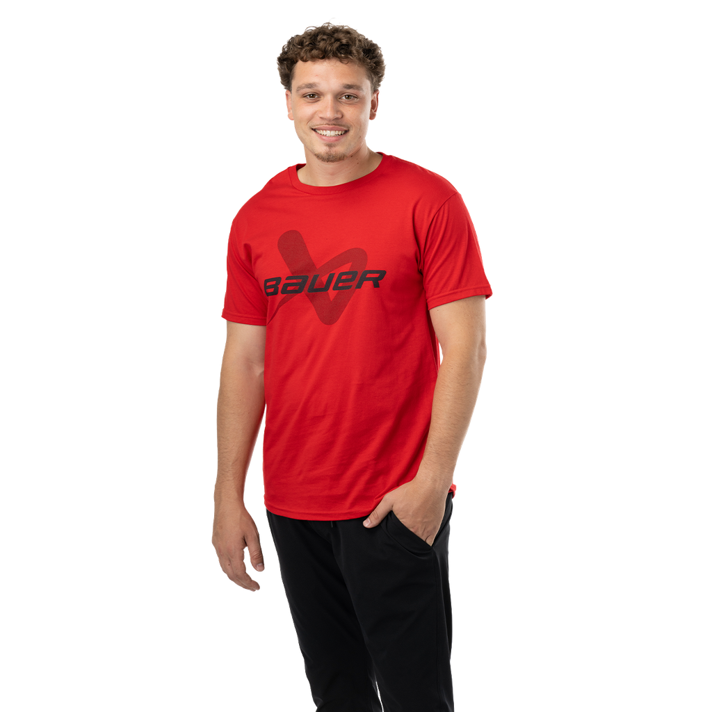Bauer S24 Core SS Lockup Tee Sr-Red