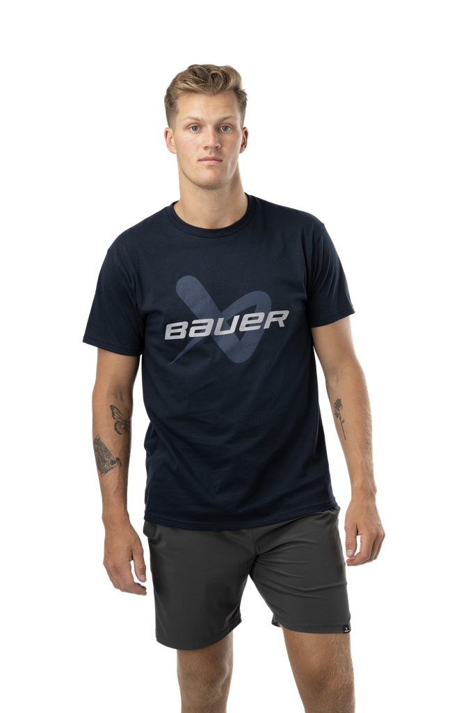 Bauer S24 Core SS Lockup Tee Sr-Nav