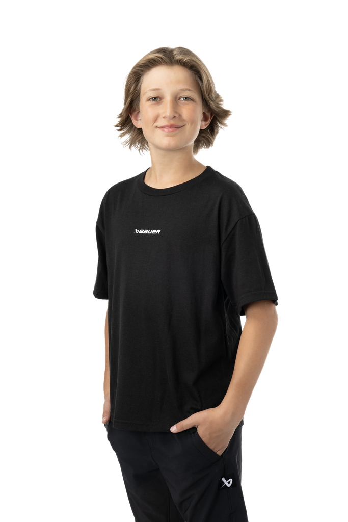Bauer S24 Core SS Tee Yth-Blk