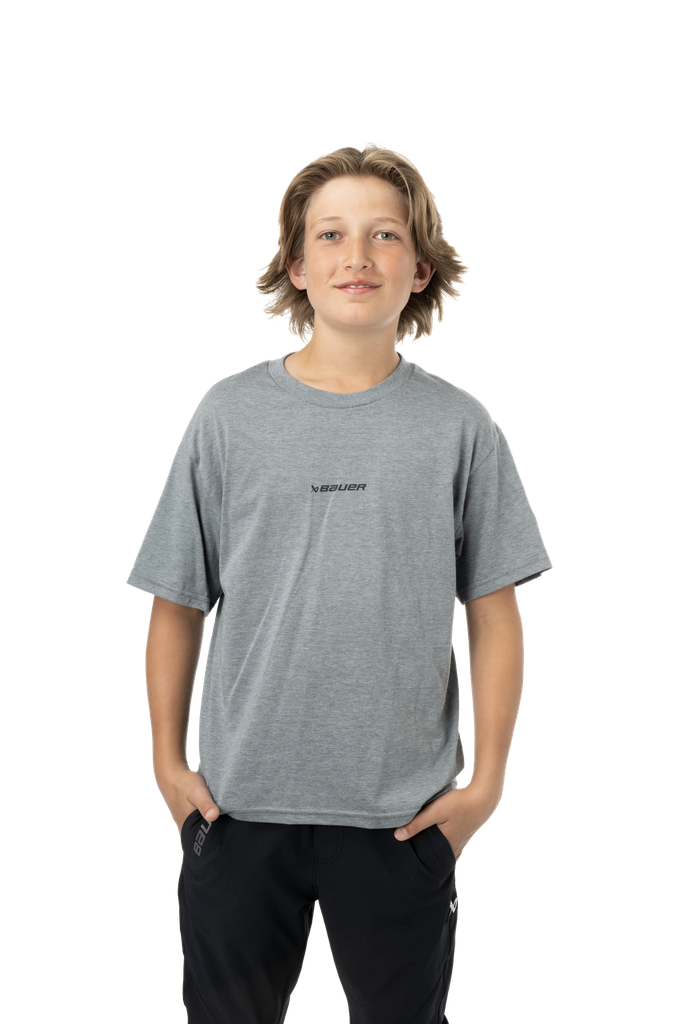Bauer S24 Core SS Tee Yth-Gry