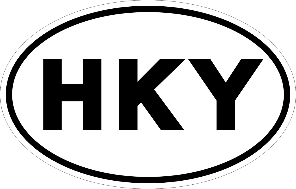 EURO - HKY - CAR WINDOW DECAL