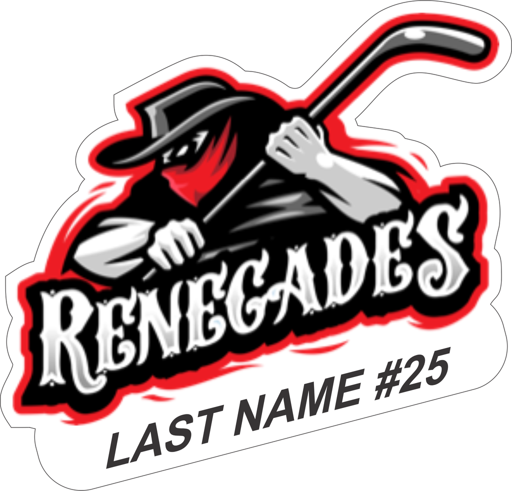 FW Renegades Personalized Car Decal