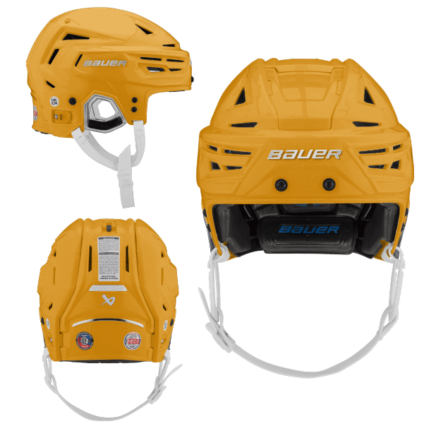 [1063650] Bauer S24 CUSTOM RE-AKT 155 HELMET (Gold - Helmet, Medium - Helmet)