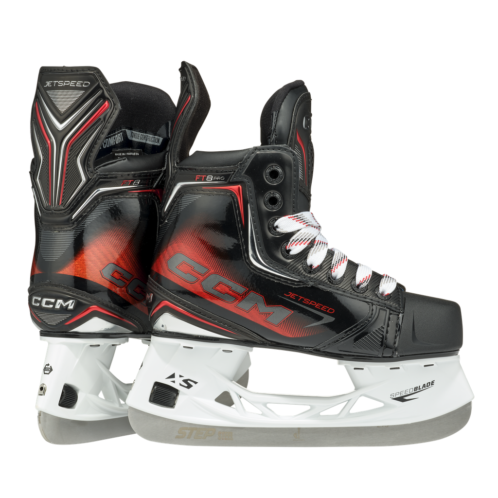 CCM S25 JetSpeed FT8 Pro Player Skates Yth W/Holder
