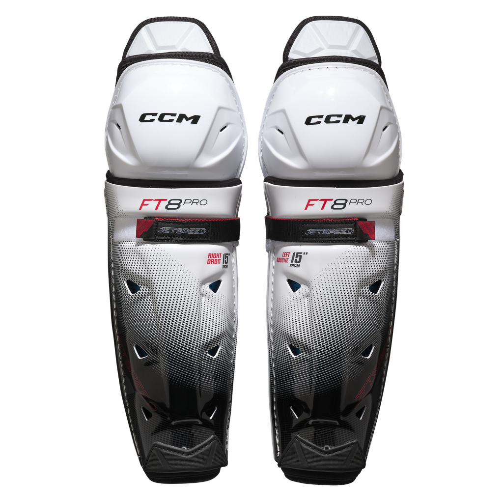 CCM S25 JetSpeed FT8 Pro Shin Guards Jr