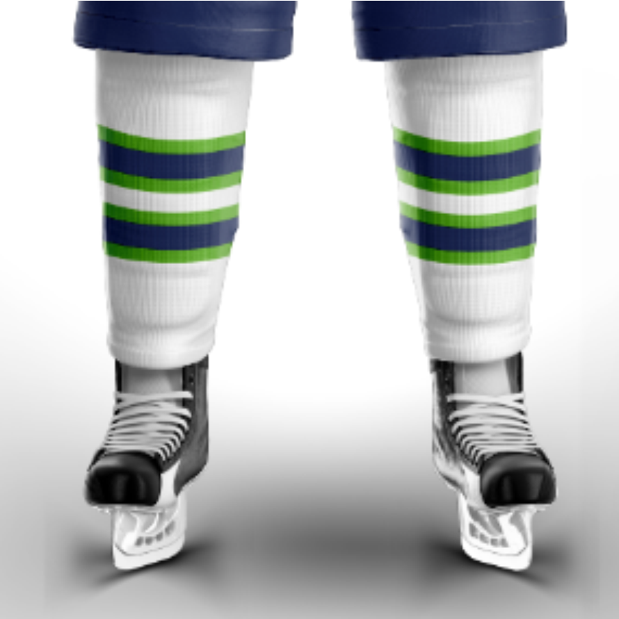 [EPFWS] PSM Force White Socks (18" - YTH - Sock)