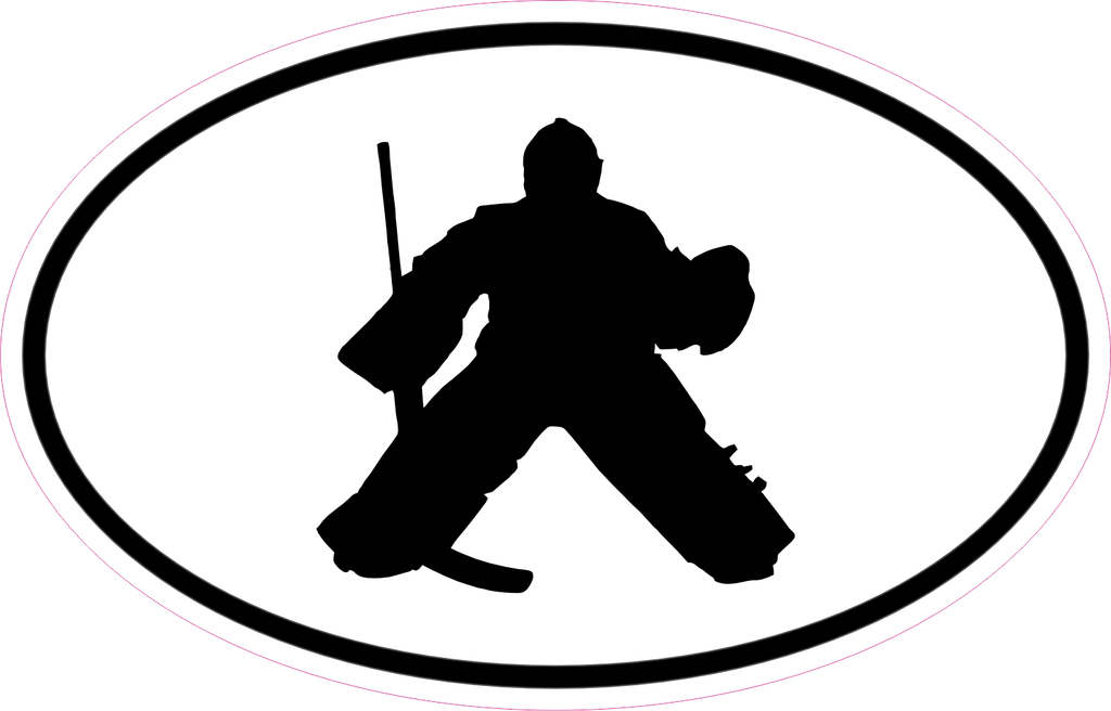 EURO GOALIE SILHOUETTE CAR DECAL