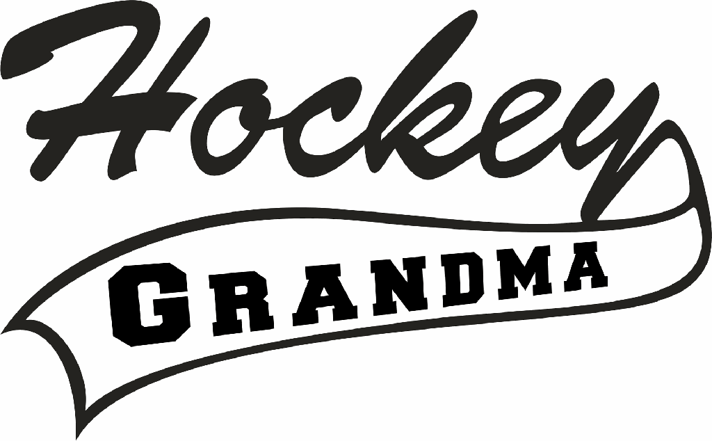 HOCKEY GRANDMA CAR WINDOW DECAL