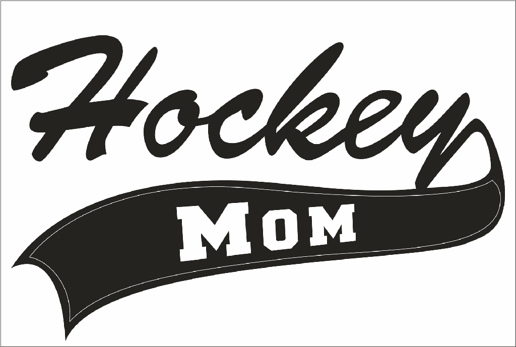 HOCKEY MOM CAR WINDOW DECAL