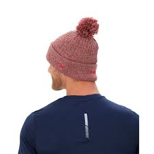 Bauer Ne Team Marl Pom Knit - HGR/Red