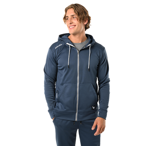 Bauer S23 Team Fleece Zip Hoodie Sr-Nvy
