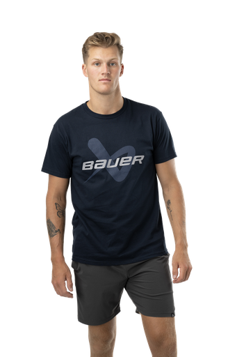 Bauer S24 Core SS Lockup Tee Sr-Nav