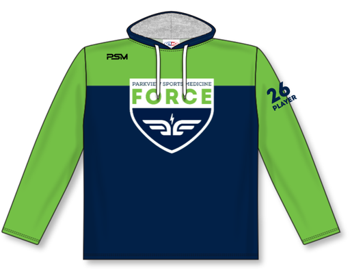 AK PSM Force Sublimated Hoody Nav/Lime