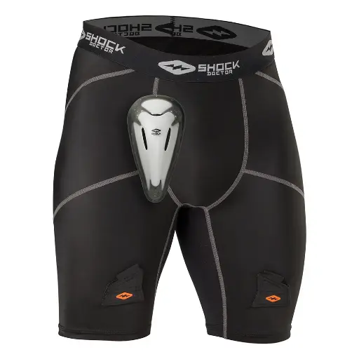 SD Boy's Compression Hockey Short w/ BioFlex Cup