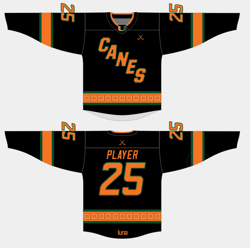 Jersey University of Miami - Black