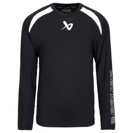 S22 Bauer Perf LS Baselayer Top Yth Blk