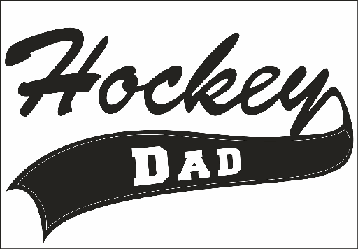 [HDWD] HOCKEY DAD CAR WINDOW DECAL