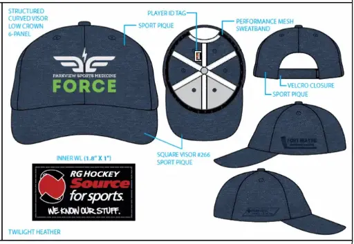 [FCHNSP] FORCE CUSTOM HAT NAVY SPORT PIQUE